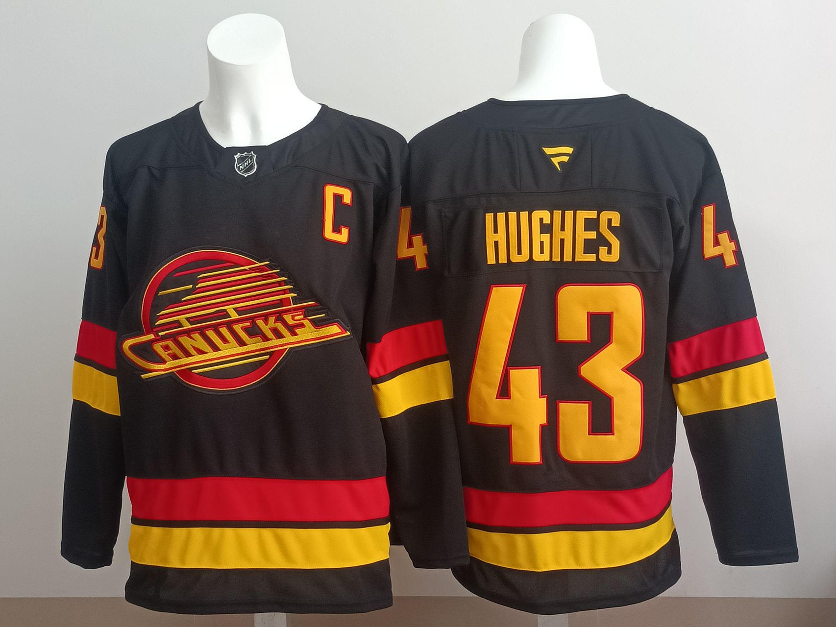 Men 2025 Montreal Canadiens #43 Hughes Black NHL Jersey style 01->montreal canadiens->NHL Jersey